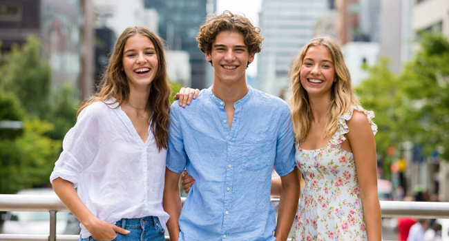 Sprachreise Tokio Chiyoda mit LISA! – junge Erwachsene, Stadtleben und unvergessliche Erlebnisse Junge Erwachsene in Tokio während einer LISA! Sprachreise posieren gemeinsam und genießen das Stadtleben